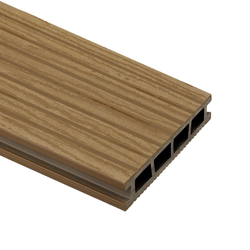 Deska Tarasowa Kompozytowa BERGDECK Wood, Teak, szczotkowany 240 × 15 × 2,5 cm